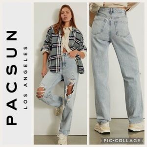 PacSun Ripped 90’s Boyfriend Jeans {Light Blue} 27